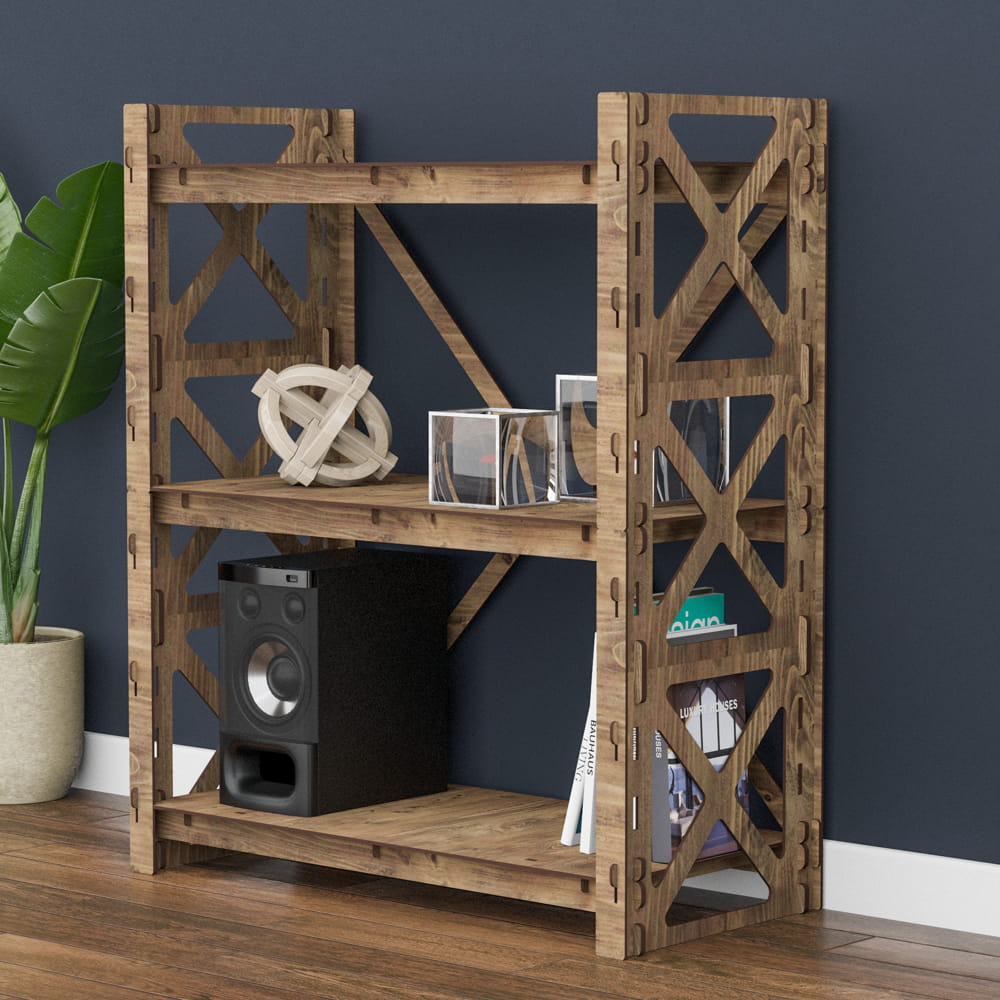 Hexagonica Стеллаж на 3 полки Provence-2 (900В х 750Ш х 365Г)