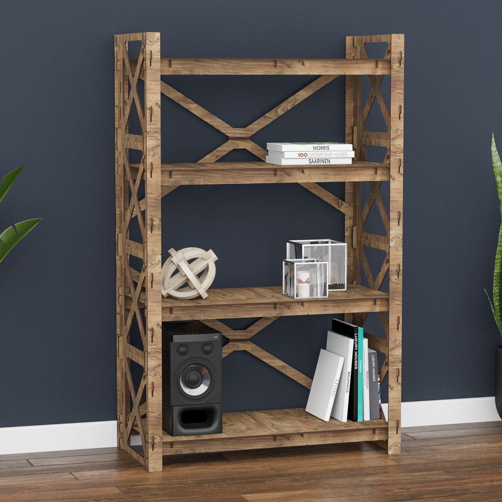 Hexagonica Стелаж на 4 полиці Provence-2 (1200В х 750Ш х 365Г)