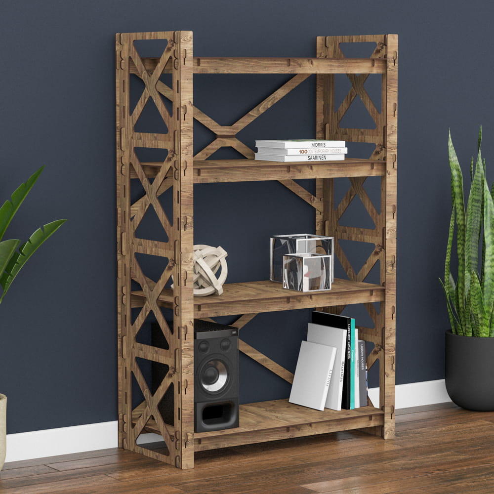 Hexagonica Стелаж на 4 полиці Provence-2 (1200В х 750Ш х 365Г)