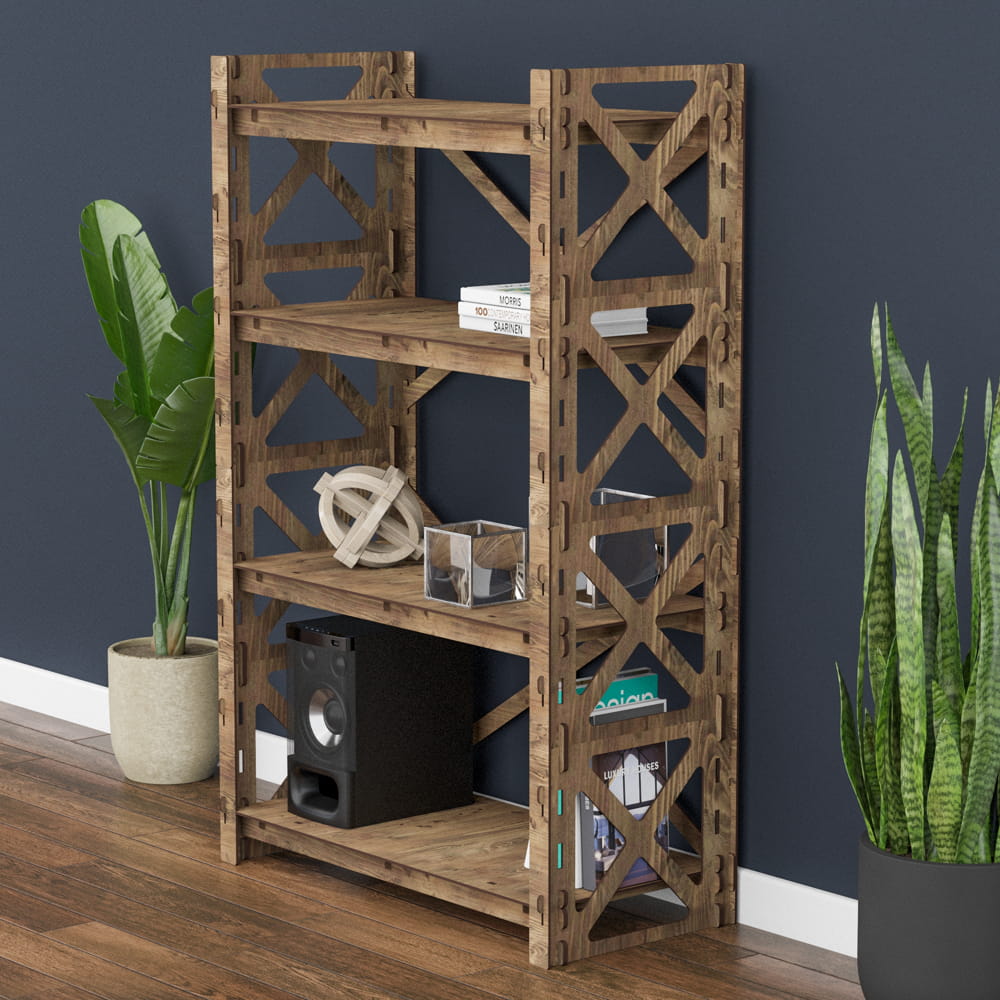 Hexagonica Стелаж на 4 полиці Provence-2 (1200В х 750Ш х 365Г)
